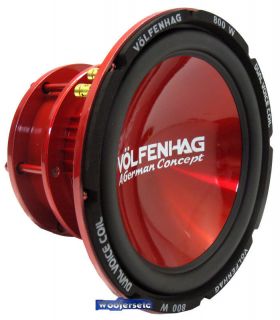   VOLFENHAG 10 RED DVC 4 OHM PRO LOUD COMPETITION SUB SUBWOOFER NEW