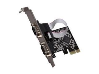 SYBA PCI Express 2 Port DB9 RS232 Serial Card with Low Profile Bracket