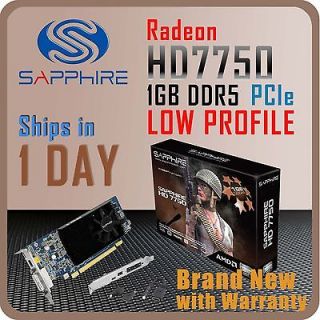 AMD Radeon Low Profile HD7750 1GB GDDR5 PCI E ATI Graphics Card