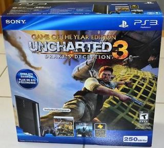Sony Playstation 3 Super Slim (Latest Model)  Uncharted 3 GOTY 250GB