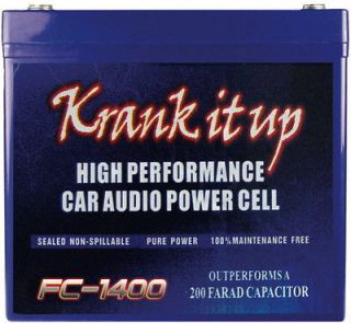 NEW KRANK IT UP FC1400 1500 AMPS HIGH CURRENT CAR AUDIO POWER CELL