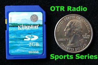 OTR Sports Series On 2 Gig SD Card For  Player, GPSr Or SD Reader