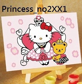 Paint By Number Hello Kitty 15cm x 10cm