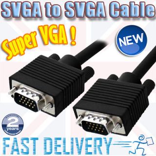 VGA SVGA Male 15 Pin LCD Plasma Monitor Projector Cable 2.5m 3m 4M 5M
