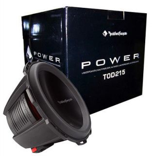 Fosgate T0D215 15 Car Subwoofer/15in ch Power Car Audio Subs T0D215
