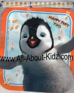 HAPPY FEET Two PENGUINS Plastic Birthday Party BANNER Decoration