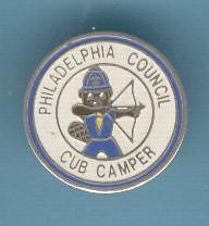 Philadelphia Council Cub Camper Pin