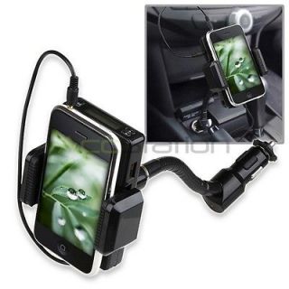 Newly listed New Auto Car Charger Adapter+ FM Transmitter For iPhone 4