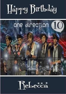 Personalised One Direction Birthday Card Design 1