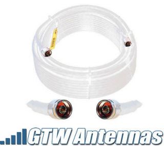 Wilson 100 White 400 Ultra Low Loss Coax Cable N Male to N Male