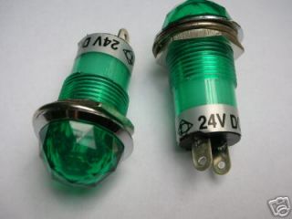 PKG10,Green JEWEL PILOT INDICATOR LIGHT/SIGNAL LAMP 12V