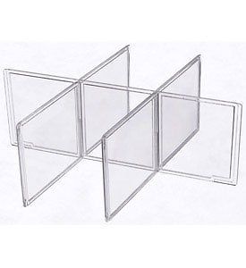 Aberdeen Plastic Drawer Dividers for Small Clothing Storage Drawer