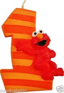 Sesame #1 Elmo Birthday Candle 1st Party Supplies