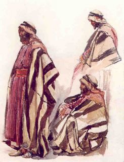 Middle East FELLAH. Arab Farmers. Old print 1912