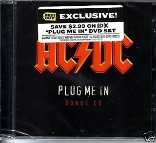 AC/DC Acdc Plug In BONUS BEST BUY 3 LIVE CD Single SEALED Dirty