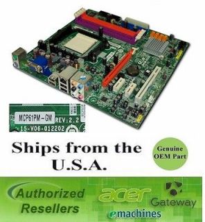 Acer Gateway ECS MCP61PM GM AM2 mATX Desktop Motherboard 4006254R