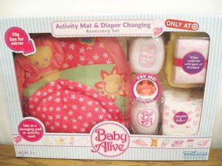 Baby Alive Activity Mat & Diaper Changing accessory set pack   SEALED