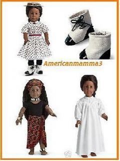 American Girl Addys Summer Outfit African Dance Nightgown Lace Boots