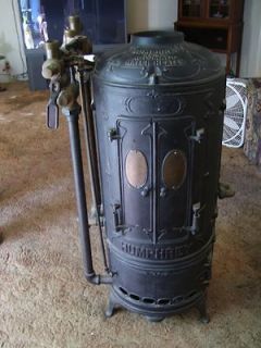 Vintage Antique Humphrey No. 4 Cast Iron gas Water Heater