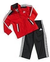 ADIDAS NWT 2PC Infant Boys Jacket Pants Top Track Suit 24 24m Red