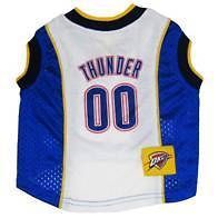 NBA Oklahoma Thunder Two Tone Pet Dog Jersey Tank (all sizes)