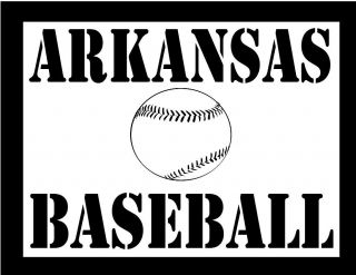 Arkansas Baseball T Shirt S 3XL  USA University State