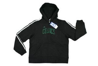 Boston Celtics Womens 3 Stripes Full Zip Adidas Hoodie Black  Many