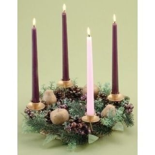 Advent Wreath With Purple Berries