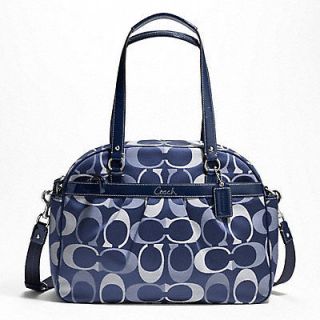 Coach 18376 Addison 3 Color MultiFunction Baby Diaper Tote Bag BLUE