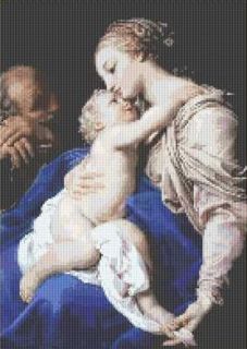 HOLY FAMILY~counted cross stitch pattern #2090~Religiou s Christian