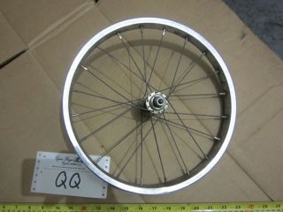 VINTAGE BICYCLE STURMEY ARCHER FRONT WHEEL 14 X 1 3/8 ENGLAND USED