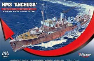 HMS ANCHUSA (K 186) WW II FLOWER/GLADIOLUS CLASS CORVETTE 1/350 MIRAGE