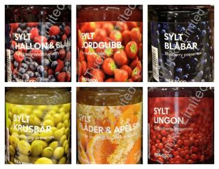 Ikea Jam Preserves Marmalade 2 4 Mix Jar Sylt Sweden   Free Ship USA