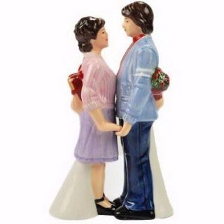HAPPY DAYS Joanie & Chachi Salt & Pepper Shakers NEW GiftBoxed SHIPS