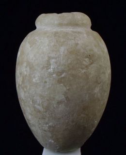 Ancient Egyptian COSMETIC JAR Alabaster Stone