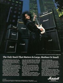 STEVE STEVENS MARSHALL AMPS 8X11 AD WORLD TRADE CENTER TWIN TOWERS NYC