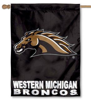 Western Michigan Broncos WMU University College House Flag
