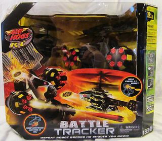 AIR HOGS R/C Battle Tracker Disc Shooting Helicopter & Robot  new