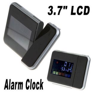 Digital LCD Screen LED Projector Alarm Clock Weather Station Forecast