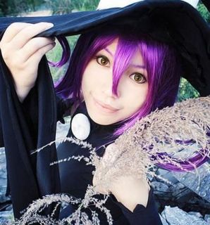 Soul Eater Blair Purple Cosplay Wig Costume long purple costome fasion