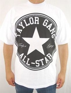 Club Urban Taylor Gang T Shirt White Hip hop mens clothing tattoo