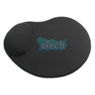 New GEL Silicone Wristbands Mouse/Mice Pad Black with Gamers Office