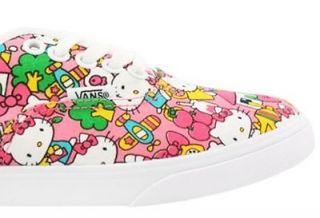New Vans Authentic Lo Pro Hello Kitty Skate Womens Sneaker All Sizes