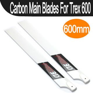 CARBON 600mm Main Blade RC Align Trex 600 600CF Helicopter 3D