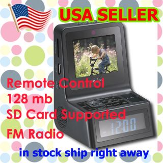 Dual Alarm Clock Radio 3.5 Photo Display with Remote