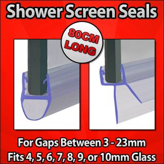 Bath Shower Screen Rubber Plastic Seal 4 10mm Glass Door 3 23mm Gap