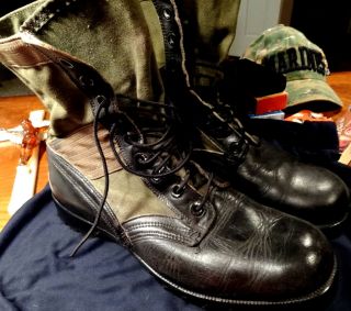 VIETNAM VINTAGEJUNGLE COMBAT Boots Size 10 W