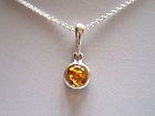 VINTAGE BALTIC AMBER STERLING SILVER NECKLACE ROOTBEER AND HONEY
