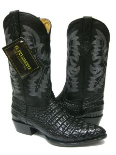 LEATHER SMALL BELLY CROCODILE ALLIGATOR COWBOY BOOTS WESTERN RODEO