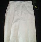 NWT womens ladies size 4 white RALPH LAUREN lined pleated linen dress